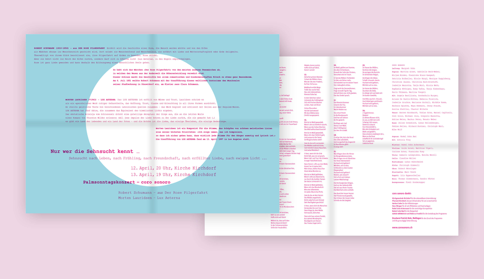 Coro sonoro Konzertwerbung4