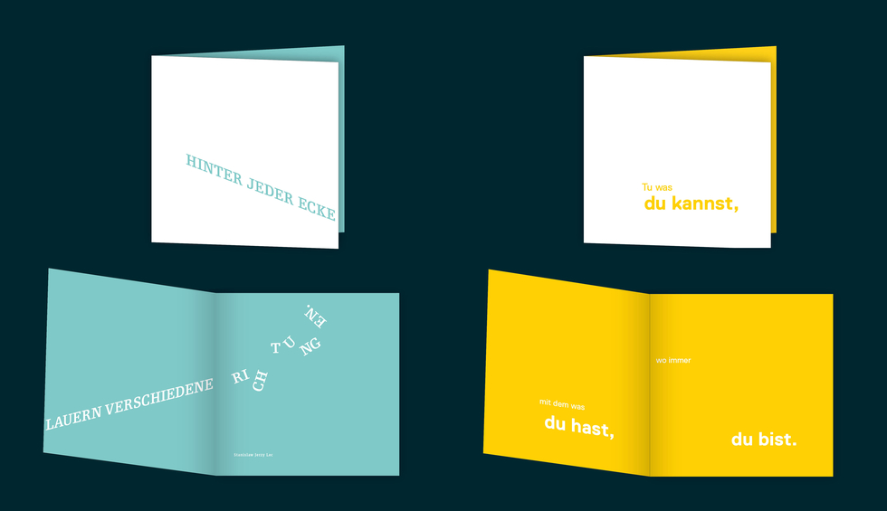 out und in Schreibkarten 3